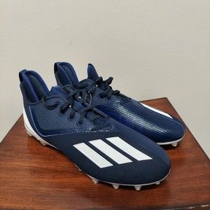 Adidas Adizero Scorch Football Cleats Men’s Size 12 Navy Blue White FX4250